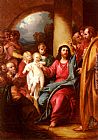 Christ Canvas Paintings - Christ Showing A Little Child As The Emblem Of Heaven